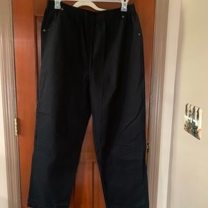 Ladies elastic waist long pants